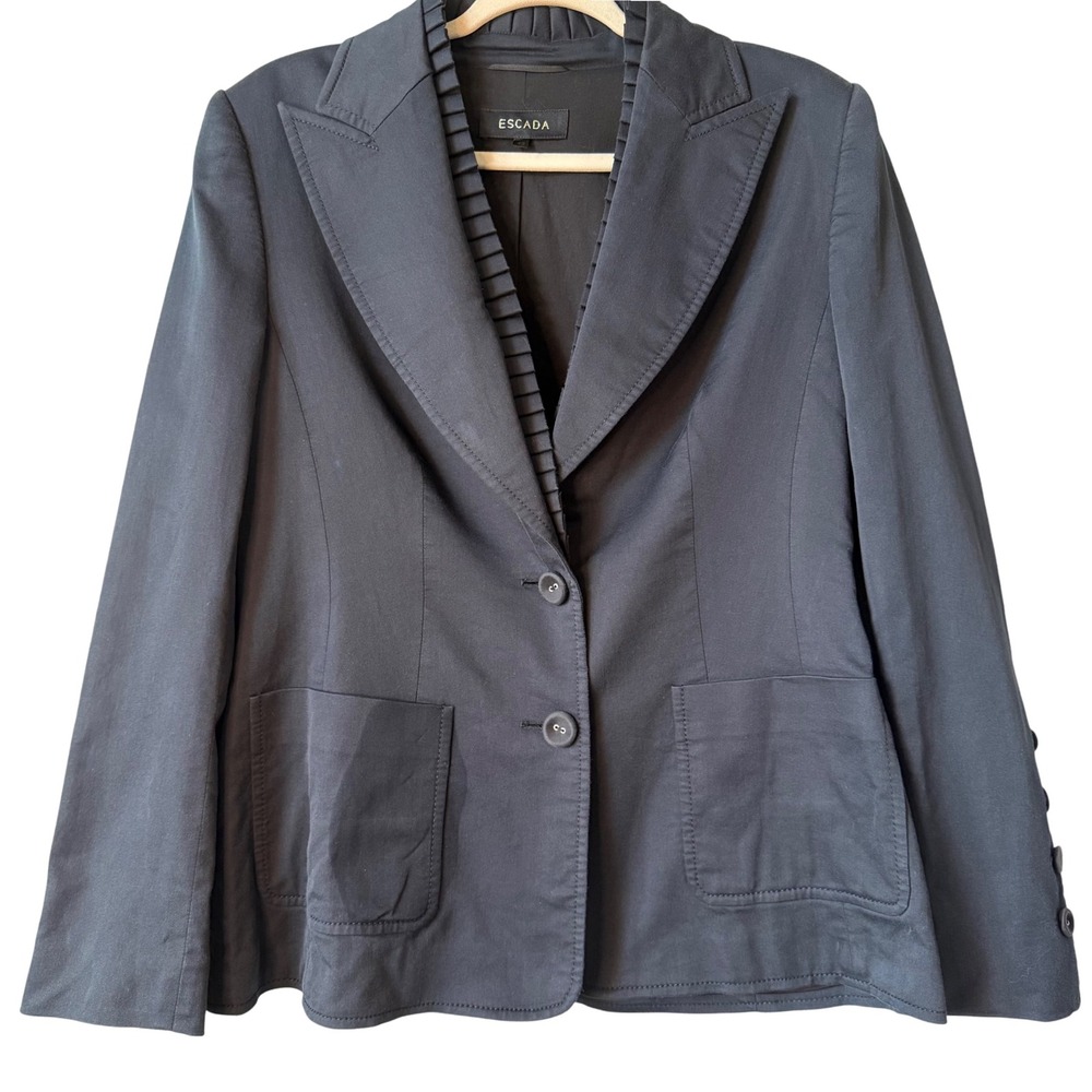 Escada Dark Gray Tailored Blazer Jacket‎ – Size 42 (US 10)